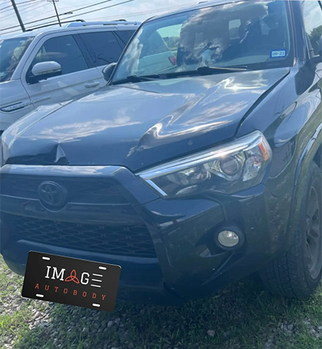 Damaged vehicle